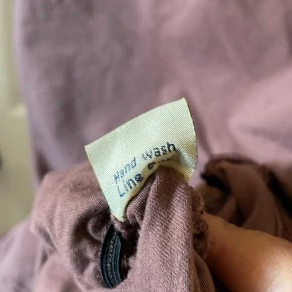 Synergy organic cotton dress ruched mauve sustainable - Picture 4 of 6